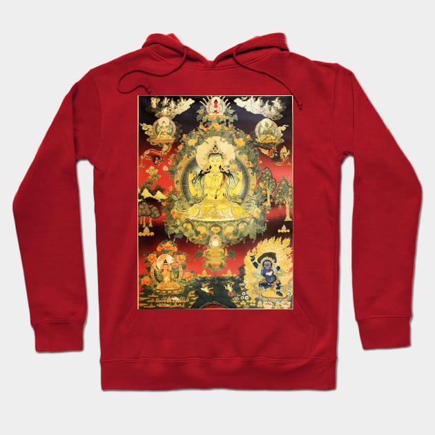 The Bodhisattva Avolokitesvara, regarder of the cries of the world Hoodie by RobertMKAngel